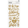 Crate Paper - Shine Collection - Thickers - Gold Glitter - Beautiful - Gold