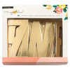Crate Paper - Shine Collection - Chipboard Letter with Foil Accents