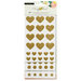 Crate Paper - Shine Collection - Cardstock Stickers with Glitter Accents - Basics
