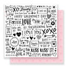 Crate Paper - Hello Love Collection - 12 x 12 Double Sided Paper - My Valentine