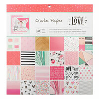 Crate Paper - Hello Love Collection - 12 x 12 Paper Pad