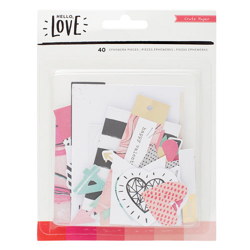 Crate Paper - Hello Love Collection - Ephemera