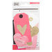 Crate Paper - Hello Love Collection - Layered Tags with Glitter Accents