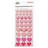 Crate Paper - Hello Love Collection - Glitter Stickers - Hearts