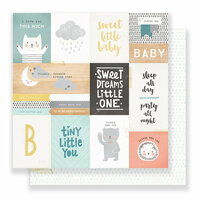 Crate Paper - Little You Collection - 12 x 12 Double Sided Paper - Little One