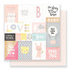 Crate Paper - Little You Collection - 12 x 12 Double Sided Paper - My Sunshine