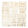 Crate Paper - Little You Collection - 12 x 12 Vellum with Foil Accents - Sweet Dreams