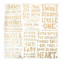Crate Paper - Little You Collection - 12 x 12 Vellum with Foil Accents - Sweet Dreams