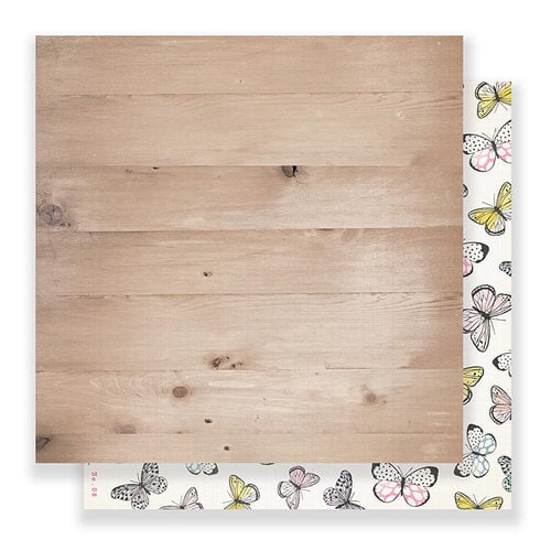 Crate Paper - Maggie Holmes Collection - Bloom - 12 x 12 Double Sided Paper - Flutter