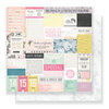 Crate Paper - Bloom Collection - 12 x 12 Double Sided Paper - Sweet Rose