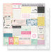 Crate Paper - Bloom Collection - 12 x 12 Double Sided Paper - Sweet Rose
