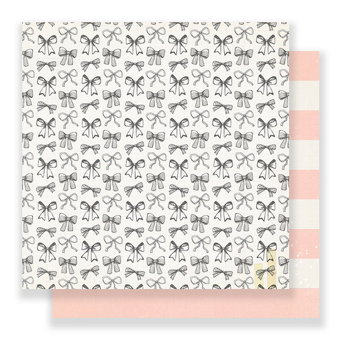 Crate Paper - Bloom Collection - 12 x 12 Double Sided Paper - Ribbons
