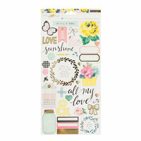 Crate Paper - Maggie Holmes Collection - Bloom - Cardstock Stickers - Accents