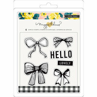 Crate Paper - Bloom Collection - Clear Acrylic Stamps - Hello