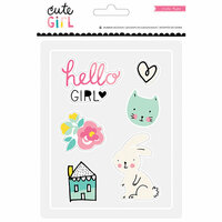 Crate Paper - Cute Girl Collection - Rubber Accents