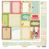 American Crafts - Crate Paper - Pretty Party Collection - 12 x 12 Double Sided Paper - Accent Cuts