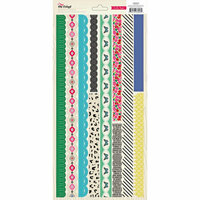 American Crafts - Crate Paper - On Trend Collection - Cardstock Stickers - Borders