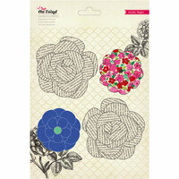 American Crafts - Crate Paper - On Trend Collection - Paper Flowers