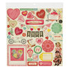 American Crafts - Crate Paper - Fourteen Collection - 12 x 12 Chipboard Stickers