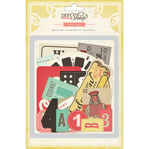 American Crafts - Crate Paper - DIY Shop Collection - Ephemera Pack