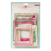 American Crafts - Crate Paper - Flea Market Collection - Stitched Fabric Frames