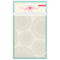American Crafts - Crate Paper - Maggie Holmes Collection - Styleboard - Embossing Folder - Doilies