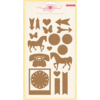 American Crafts - Crate Paper - Maggie Holmes Collection - Styleboard - Self Adhesive Cork Stickers