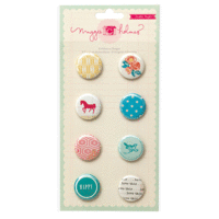 Crate Paper - Maggie Holmes Collection - Styleboard - Flair - Adhesive Badges