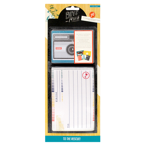 Crate Paper - Boys Rule Collection - Journaling Cards