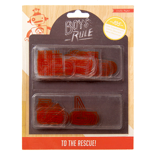 Crate Paper - Boys Rule Collection - Plastic Letters