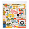 Crate Paper - Open Road Collection - 12 x 12 Chipboard Stickers