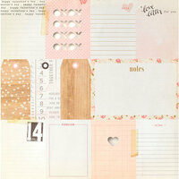 Crate Paper - Kiss Kiss Collection - 12 x 12 Cutouts Paper with Gold Foil Accents