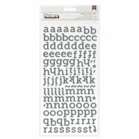 Crate Paper - Kiss Kiss Collection - Thickers - Foam Alphabet Stickers - Darling - Charcoal