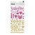 Crate Paper - Kiss Kiss Collection - Thickers - Glitter Foam Stickers- Valentine Accents - Gold and Pink