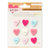 Crate Paper - Kiss Kiss Collection - Resin Candy Heart Brads