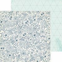 Crate Paper - Craft Market Collection - 12 x 12 Double Sided Paper - Stitching
