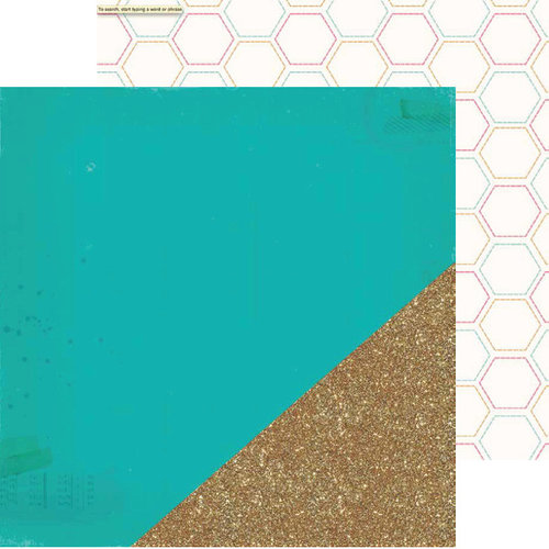 Crate Paper - Craft Market Collection - 12 x 12 Double Sided Paper with Glitter Accents - Sparkle