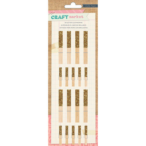 Crate Paper - Craft Market Collection - Clothespins