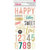 Crate Paper - Confetti Collection - Thickers - Chipboard - Phrases - Celebrate