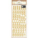 Crate Paper - Confetti Collection - Sticker Book - Alphabet - Gold Foil