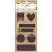 Crate Paper - Confetti Collection - Chalkboard Stickers - Labels With Gold