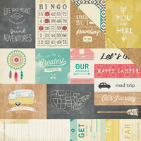Crate Paper - Journey Collection - 12 x 12 Double Sided Paper - Let's Go