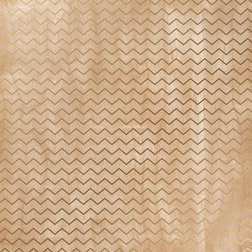 Crate Paper - Journey Collection - 12 x 12 Paper with Foil Accents - Chevron