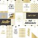 Crate Paper - Journey Collection - 12 x 12 Acetate Paper with Foil Accents - Tags