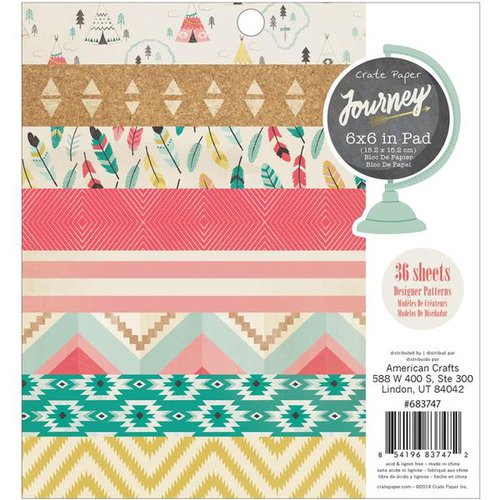 Crate Paper - Journey Collection - 6 x 6 Paper Pad