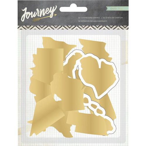 Crate Paper - Journey Collection - Chipboard States