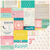 Crate Paper - Poolside Collection - 12 x 12 Double Sided Paper - Admit One