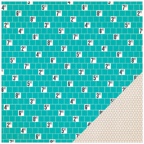 Crate Paper - Poolside Collection - 12 x 12 Double Sided Paper - Splash
