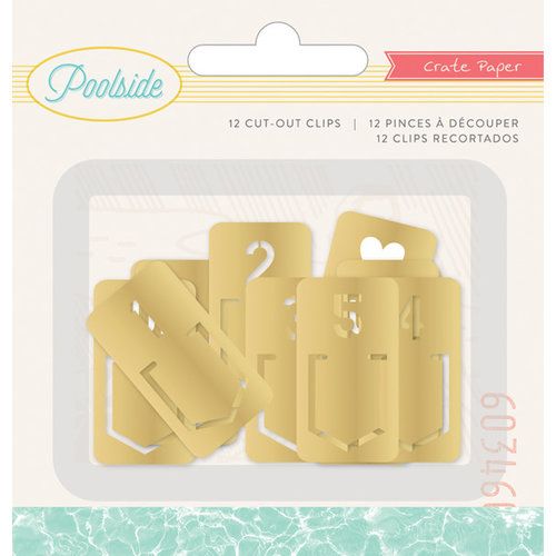 Crate Paper - Poolside Collection - Clip Tabs - Gold