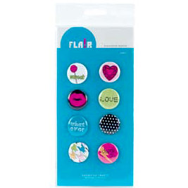 American Crafts - Teen Collection - Teen Flair - Adhesive Badges - Sweet, CLEARANCE